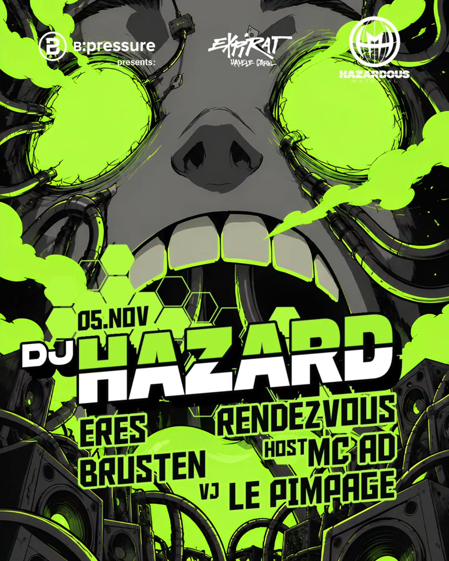 B:pressure presents: DJ Hazard